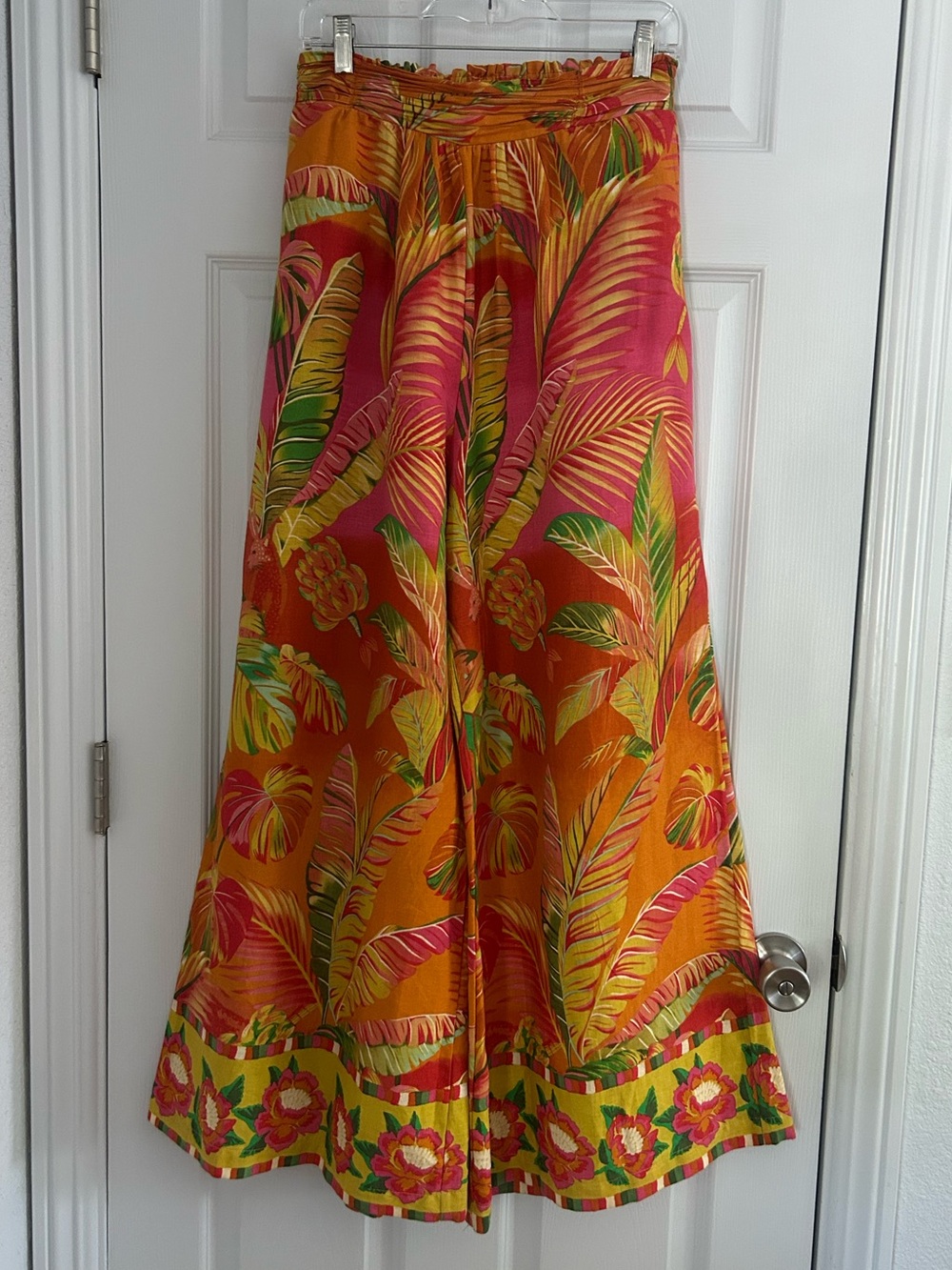 RACHEL Rachel Roy Tropical Print Palazzo Pants